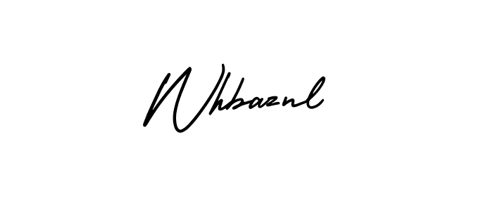 Make a beautiful signature design for name Whbaznl. With this signature (AmerikaSignatureDemo-Regular) style, you can create a handwritten signature for free. Whbaznl signature style 3 images and pictures png