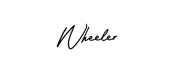 It looks lik you need a new signature style for name Wheeler. Design unique handwritten (AmerikaSignatureDemo-Regular) signature with our free signature maker in just a few clicks. Wheeler signature style 3 images and pictures png