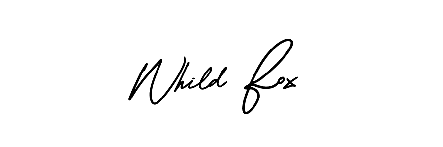 Whild Fox stylish signature style. Best Handwritten Sign (AmerikaSignatureDemo-Regular) for my name. Handwritten Signature Collection Ideas for my name Whild Fox. Whild Fox signature style 3 images and pictures png