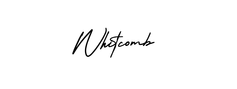 How to make Whitcomb signature? AmerikaSignatureDemo-Regular is a professional autograph style. Create handwritten signature for Whitcomb name. Whitcomb signature style 3 images and pictures png