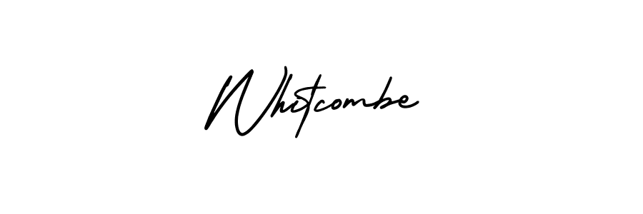 Whitcombe stylish signature style. Best Handwritten Sign (AmerikaSignatureDemo-Regular) for my name. Handwritten Signature Collection Ideas for my name Whitcombe. Whitcombe signature style 3 images and pictures png