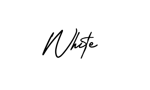 Design your own signature with our free online signature maker. With this signature software, you can create a handwritten (AmerikaSignatureDemo-Regular) signature for name White. White signature style 3 images and pictures png