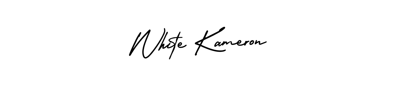 Use a signature maker to create a handwritten signature online. With this signature software, you can design (AmerikaSignatureDemo-Regular) your own signature for name White Kameron. White Kameron signature style 3 images and pictures png