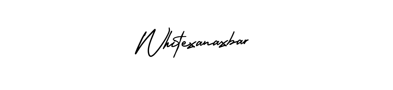 Use a signature maker to create a handwritten signature online. With this signature software, you can design (AmerikaSignatureDemo-Regular) your own signature for name Whitexanaxbar. Whitexanaxbar signature style 3 images and pictures png