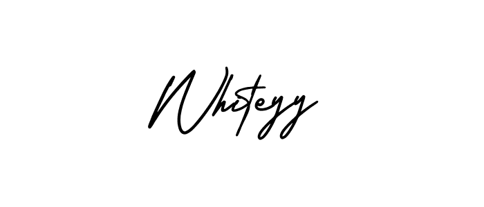 Whiteyy stylish signature style. Best Handwritten Sign (AmerikaSignatureDemo-Regular) for my name. Handwritten Signature Collection Ideas for my name Whiteyy. Whiteyy signature style 3 images and pictures png
