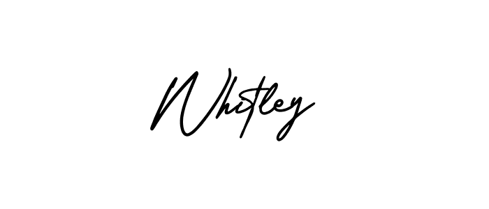 Use a signature maker to create a handwritten signature online. With this signature software, you can design (AmerikaSignatureDemo-Regular) your own signature for name Whitley. Whitley signature style 3 images and pictures png