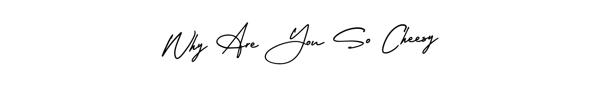 Make a beautiful signature design for name Why Are You So Cheesy. With this signature (AmerikaSignatureDemo-Regular) style, you can create a handwritten signature for free. Why Are You So Cheesy signature style 3 images and pictures png