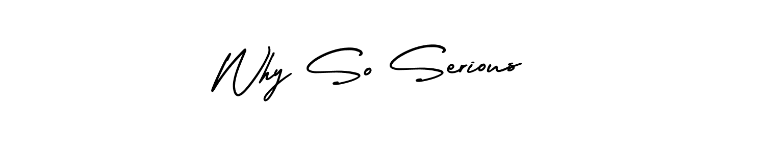 You should practise on your own different ways (AmerikaSignatureDemo-Regular) to write your name (Why So Serious ) in signature. don't let someone else do it for you. Why So Serious  signature style 3 images and pictures png