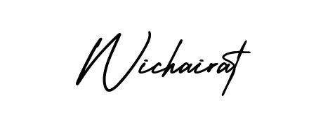 A stylish, flowing autograph style designed for name Wichairat using AmerikaSignatureDemo-Regular typography. Perfect for digital creative projects. Wichairat signature style 3 images and pictures png