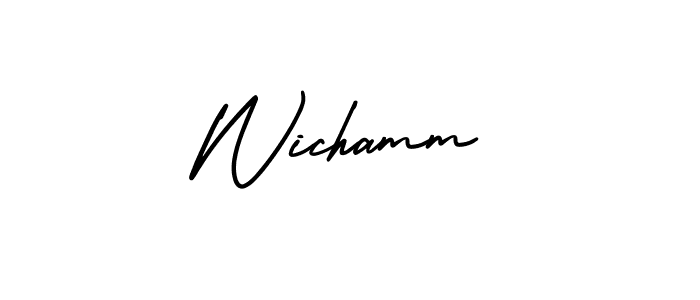 Here are the top 10 professional signature styles for the name Wichamm. These are the best autograph styles you can use for your name. Wichamm signature style 3 images and pictures png