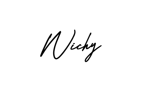 Create a beautiful signature design for name Wichy. With this signature (AmerikaSignatureDemo-Regular) fonts, you can make a handwritten signature for free. Wichy signature style 3 images and pictures png