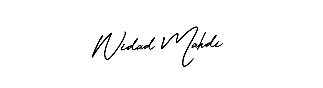 Check out images of Autograph of Widad Mahdi name. Actor Widad Mahdi Signature Style. AmerikaSignatureDemo-Regular is a professional sign style online. Widad Mahdi signature style 3 images and pictures png