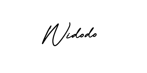 You should practise on your own different ways (AmerikaSignatureDemo-Regular) to write your name (Widodo) in signature. don't let someone else do it for you. Widodo signature style 3 images and pictures png