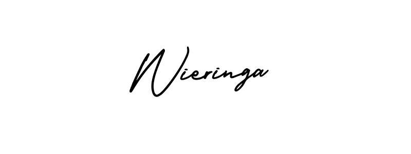 if you are searching for the best signature style for your name Wieringa. so please give up your signature search. here we have designed multiple signature styles  using AmerikaSignatureDemo-Regular. Wieringa signature style 3 images and pictures png