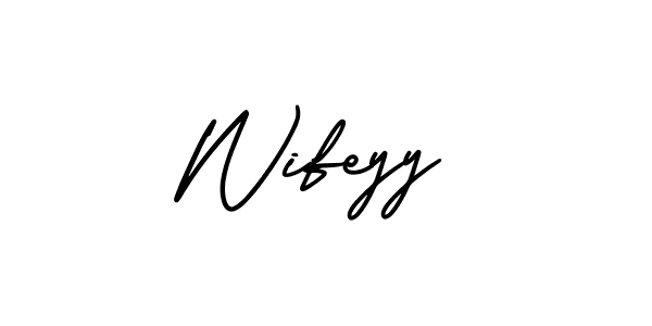 Make a beautiful signature design for name Wifeyy. Use this online signature maker to create a handwritten signature for free. Wifeyy signature style 3 images and pictures png