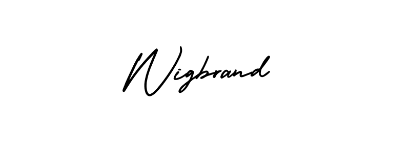 Create a beautiful signature design for name Wigbrand. With this signature (AmerikaSignatureDemo-Regular) fonts, you can make a handwritten signature for free. Wigbrand signature style 3 images and pictures png