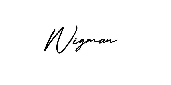 if you are searching for the best signature style for your name Wigman. so please give up your signature search. here we have designed multiple signature styles  using AmerikaSignatureDemo-Regular. Wigman signature style 3 images and pictures png