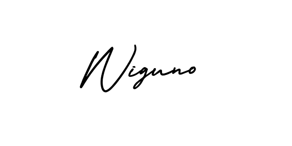 Make a short Wiguno signature style. Manage your documents anywhere anytime using AmerikaSignatureDemo-Regular. Create and add eSignatures, submit forms, share and send files easily. Wiguno signature style 3 images and pictures png