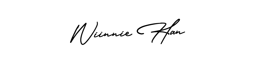 How to make Wiinnie Han signature? AmerikaSignatureDemo-Regular is a professional autograph style. Create handwritten signature for Wiinnie Han name. Wiinnie Han signature style 3 images and pictures png