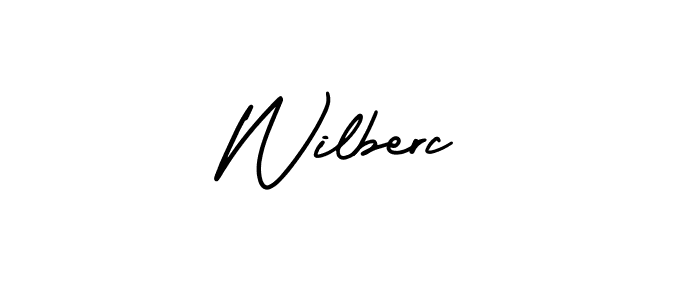 Make a beautiful signature design for name Wilberc. With this signature (AmerikaSignatureDemo-Regular) style, you can create a handwritten signature for free. Wilberc signature style 3 images and pictures png