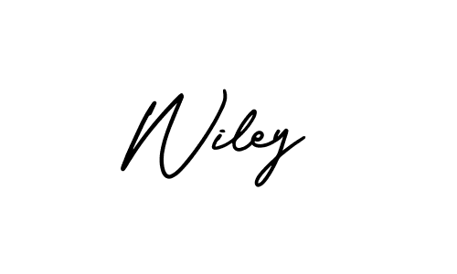 Also we have Wiley name is the best signature style. Create professional handwritten signature collection using AmerikaSignatureDemo-Regular autograph style. Wiley signature style 3 images and pictures png