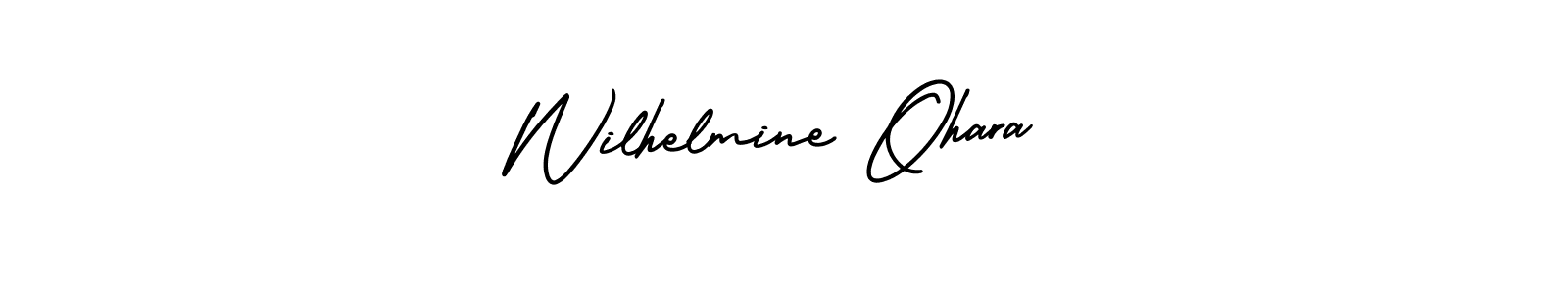 How to Draw Wilhelmine Ohara signature style? AmerikaSignatureDemo-Regular is a latest design signature styles for name Wilhelmine Ohara. Wilhelmine Ohara signature style 3 images and pictures png