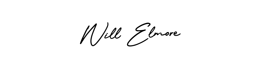 You should practise on your own different ways (AmerikaSignatureDemo-Regular) to write your name (Will Elmore) in signature. don't let someone else do it for you. Will Elmore signature style 3 images and pictures png