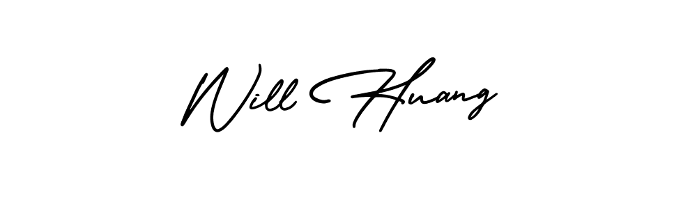 How to make Will Huang signature? AmerikaSignatureDemo-Regular is a professional autograph style. Create handwritten signature for Will Huang name. Will Huang signature style 3 images and pictures png