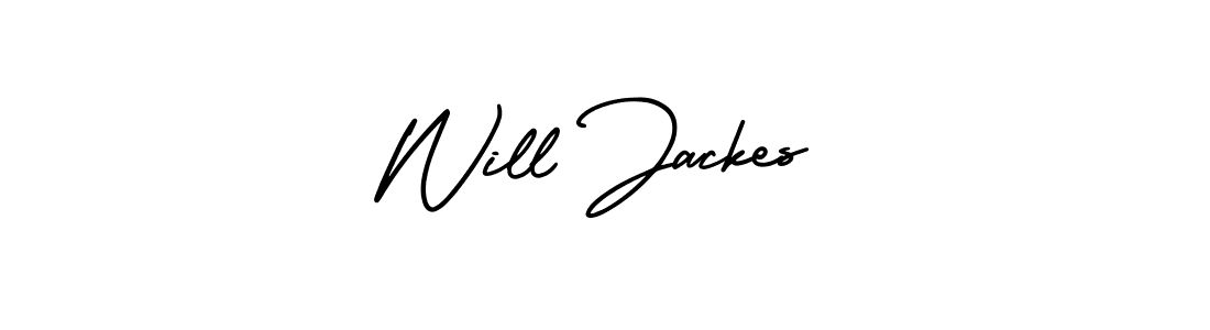 How to make Will Jackes name signature. Use AmerikaSignatureDemo-Regular style for creating short signs online. This is the latest handwritten sign. Will Jackes signature style 3 images and pictures png