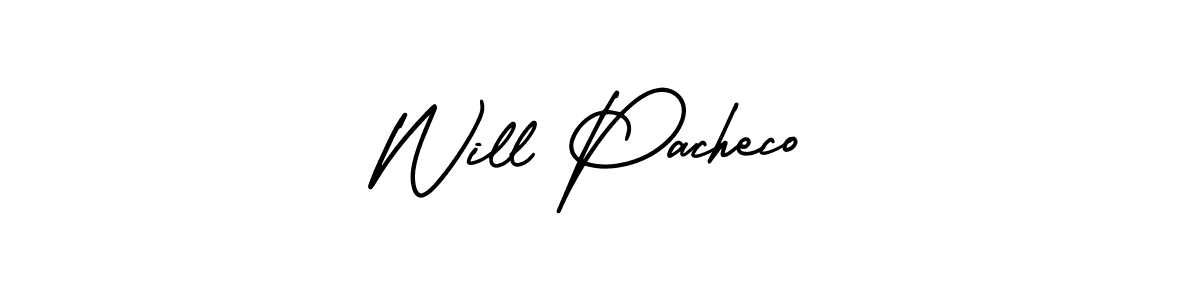 How to make Will Pacheco signature? AmerikaSignatureDemo-Regular is a professional autograph style. Create handwritten signature for Will Pacheco name. Will Pacheco signature style 3 images and pictures png