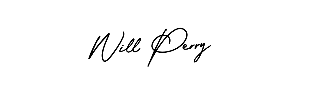 You should practise on your own different ways (AmerikaSignatureDemo-Regular) to write your name (Will Perry) in signature. don't let someone else do it for you. Will Perry signature style 3 images and pictures png