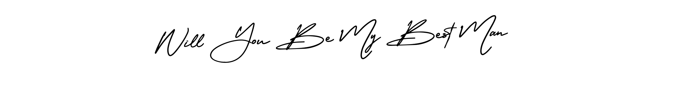 Once you've used our free online signature maker to create your best signature AmerikaSignatureDemo-Regular style, it's time to enjoy all of the benefits that Will You Be My Best Man name signing documents. Will You Be My Best Man signature style 3 images and pictures png