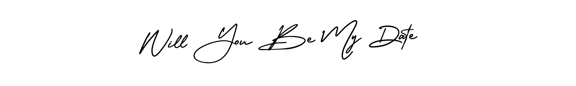 Make a beautiful signature design for name Will You Be My Date . With this signature (AmerikaSignatureDemo-Regular) style, you can create a handwritten signature for free. Will You Be My Date  signature style 3 images and pictures png