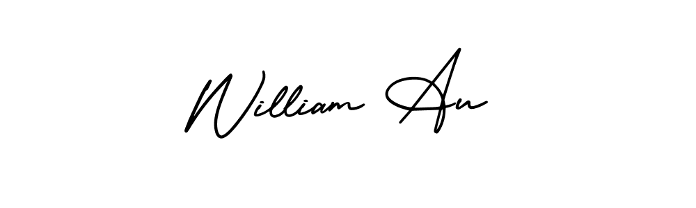 Similarly AmerikaSignatureDemo-Regular is the best handwritten signature design. Signature creator online .You can use it as an online autograph creator for name William Au. William Au signature style 3 images and pictures png