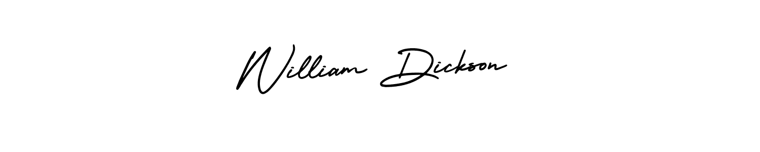 Make a beautiful signature design for name William Dickson. With this signature (AmerikaSignatureDemo-Regular) style, you can create a handwritten signature for free. William Dickson signature style 3 images and pictures png