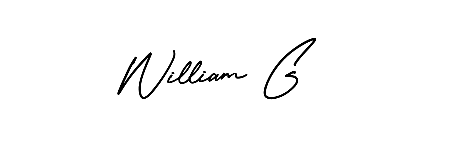 How to make William G signature? AmerikaSignatureDemo-Regular is a professional autograph style. Create handwritten signature for William G name. William G signature style 3 images and pictures png