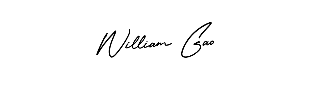 Make a beautiful signature design for name William Gao. Use this online signature maker to create a handwritten signature for free. William Gao signature style 3 images and pictures png