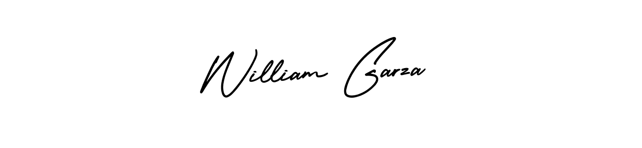 AmerikaSignatureDemo-Regular is a professional signature style that is perfect for those who want to add a touch of class to their signature. It is also a great choice for those who want to make their signature more unique. Get William Garza name to fancy signature for free. William Garza signature style 3 images and pictures png