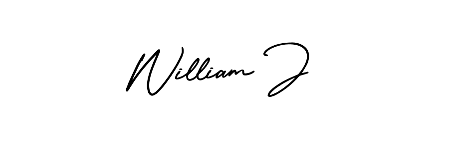 Also You can easily find your signature by using the search form. We will create William J name handwritten signature images for you free of cost using AmerikaSignatureDemo-Regular sign style. William J signature style 3 images and pictures png