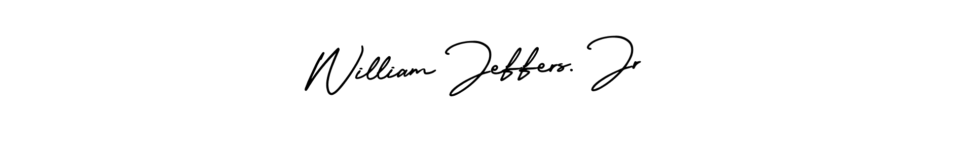 Also we have William Jeffers. Jr name is the best signature style. Create professional handwritten signature collection using AmerikaSignatureDemo-Regular autograph style. William Jeffers. Jr signature style 3 images and pictures png