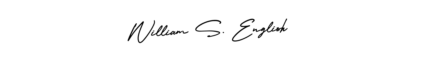 How to Draw William S. English signature style? AmerikaSignatureDemo-Regular is a latest design signature styles for name William S. English. William S. English signature style 3 images and pictures png