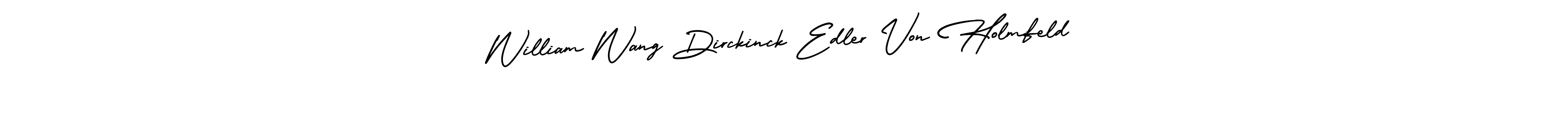 Best and Professional Signature Style for William Wang Dirckinck Edler Von Holmfeld. AmerikaSignatureDemo-Regular Best Signature Style Collection. William Wang Dirckinck Edler Von Holmfeld signature style 3 images and pictures png