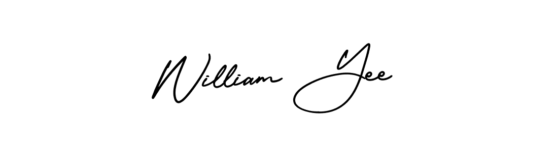 This is the best signature style for the William Yee name. Also you like these signature font (AmerikaSignatureDemo-Regular). Mix name signature. William Yee signature style 3 images and pictures png