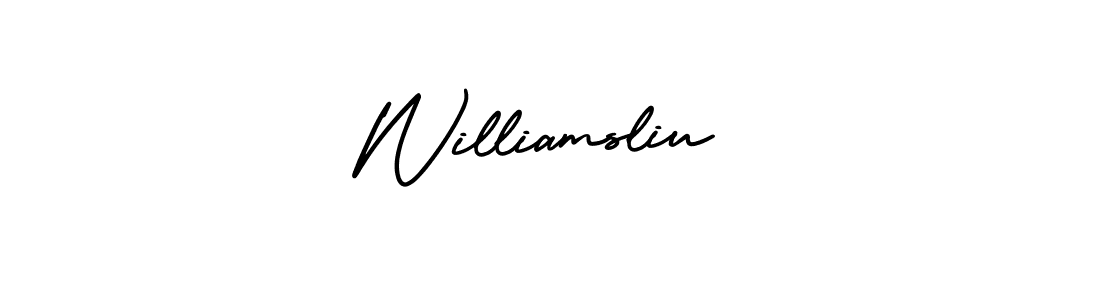 Best and Professional Signature Style for Williamsliu. AmerikaSignatureDemo-Regular Best Signature Style Collection. Williamsliu signature style 3 images and pictures png