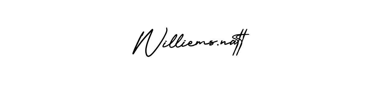 Also You can easily find your signature by using the search form. We will create Williems.natt name handwritten signature images for you free of cost using AmerikaSignatureDemo-Regular sign style. Williems.natt signature style 3 images and pictures png