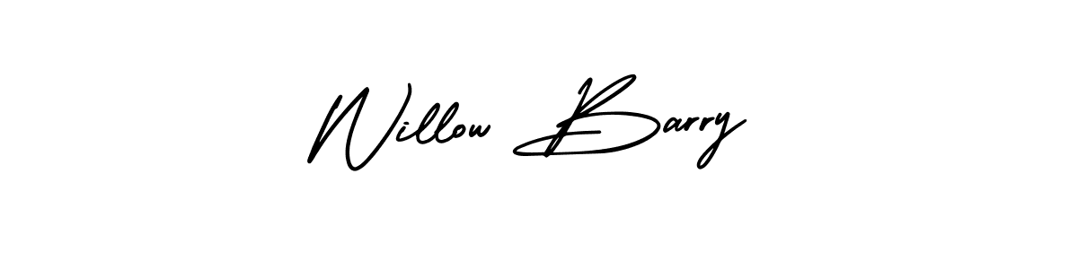 Create a beautiful signature design for name Willow Barry. With this signature (AmerikaSignatureDemo-Regular) fonts, you can make a handwritten signature for free. Willow Barry signature style 3 images and pictures png