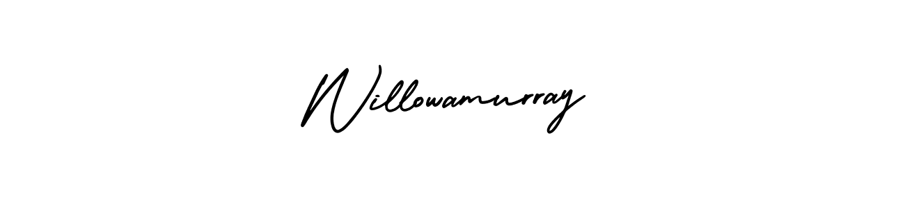 This is the best signature style for the Willowamurray name. Also you like these signature font (AmerikaSignatureDemo-Regular). Mix name signature. Willowamurray signature style 3 images and pictures png