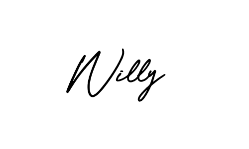It looks lik you need a new signature style for name Willy. Design unique handwritten (AmerikaSignatureDemo-Regular) signature with our free signature maker in just a few clicks. Willy signature style 3 images and pictures png