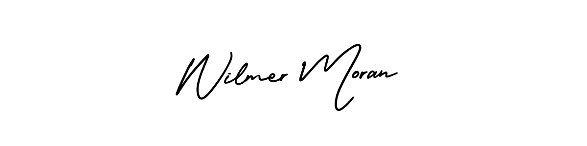 Create a beautiful signature design for name Wilmer Moran. With this signature (AmerikaSignatureDemo-Regular) fonts, you can make a handwritten signature for free. Wilmer Moran signature style 3 images and pictures png