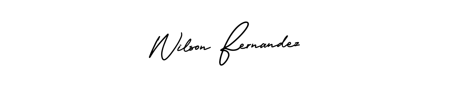 Also You can easily find your signature by using the search form. We will create Wilson Fernandez name handwritten signature images for you free of cost using AmerikaSignatureDemo-Regular sign style. Wilson Fernandez signature style 3 images and pictures png